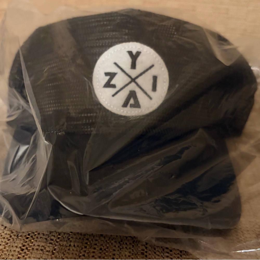 ZYIA Active Black ZYIA - X Mesh Trucker Hat W White Logo Patch